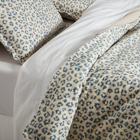 Carrie Leopard Duvet Set Blue Duvet Cover Sets Duvet Covers