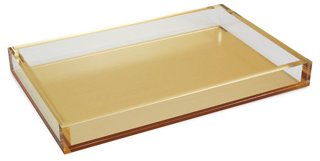 gold decorative tray