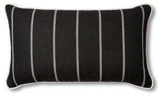 black white lumbar pillow