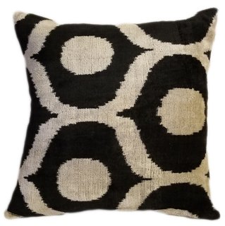 black and cream decorative pillows