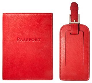 passport case and luggage tag