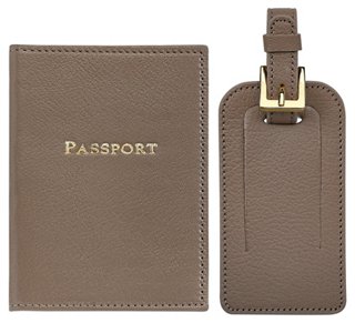 passport case and luggage tag