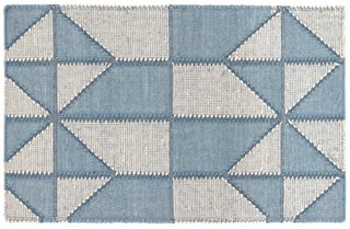 Ojai Handwoven Rug, Blue