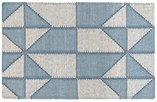 Ojai Handwoven Rug, Blue