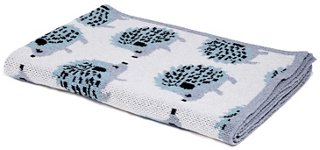 in2green - Hedgehog Baby Blanket, Blue Pond | One Kings Lane