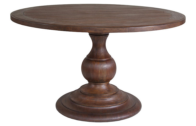 Axiom Round Dining Table Marrone Brown, Center Round Table