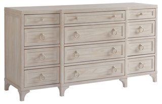 Barclay Butera Garnet Breakfront Dresser Whitewash One Kings Lane