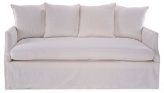 Dumont Trundle Bed, Ivory Linen