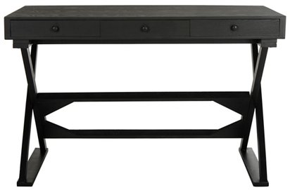 Cadden Desk Distressed Black One Kings Lane