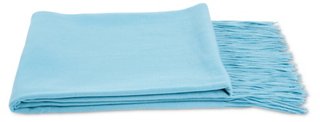 Cashmere-Blend Throw, Tiffany