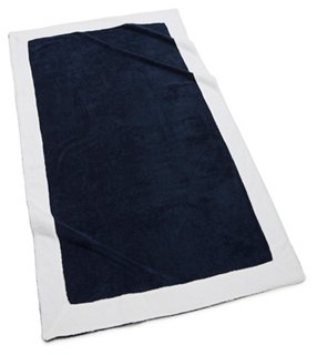 navy beach towels