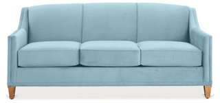 Erin Sleeper Sofa, Light Blue Crypton | One Kings Lane