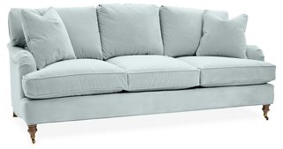 Brooke 3-Seat Sofa, Seafoam Crypton