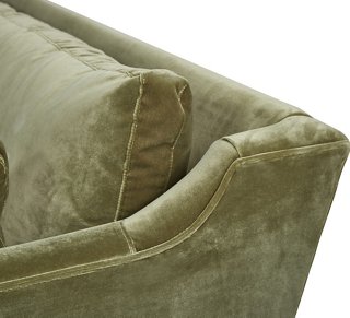 Margot Sofa, Moss Green Velvet | One Kings Lane