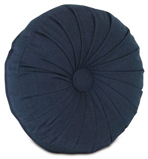 One Kings Lane Outdoor Libby Outdoor Tambourine Pillow, Indigo One