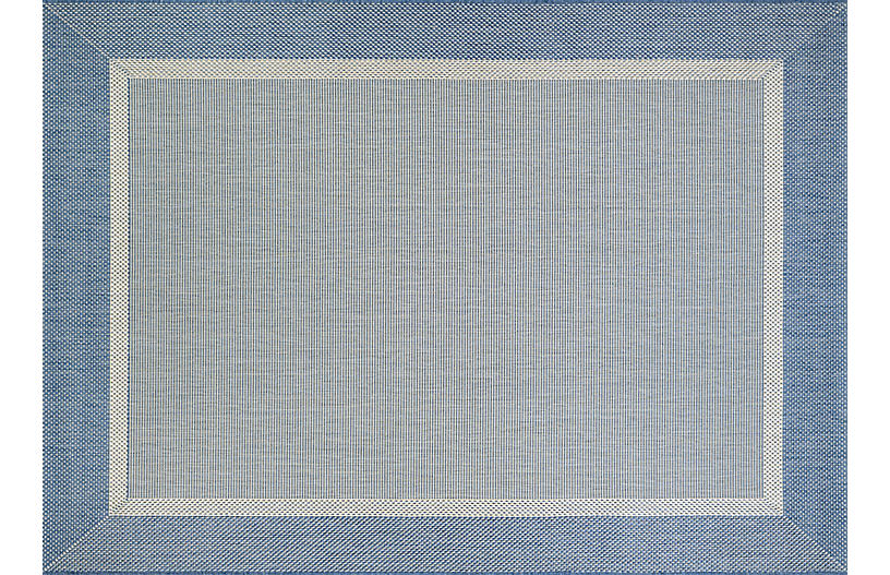 Andromeda Outdoor Rug Champagne Blue, Outdoor Rug Blue