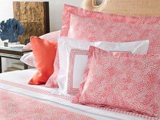 Matouk Lulu DK, Nikita Duvet Cover, Coral One Kings Lane