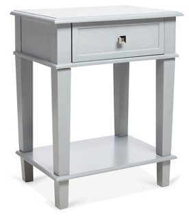 light gray nightstands