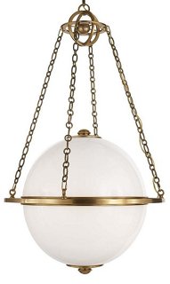 modern globe pendant