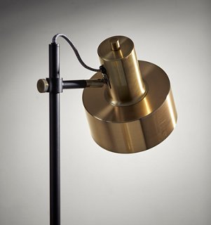 Ajax Desk Lamp, Matte Black/Brass One Kings Lane