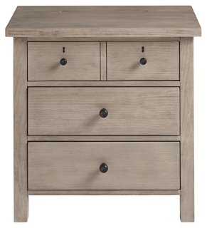 Dorian Nightstand Stone Gray