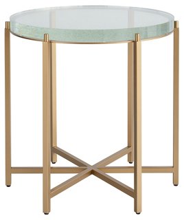 Miranda Kerr Home End Table Soft Gold Metal One Kings Lane