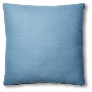One Kings Lane Hazel Pillow, Chambray Linen One Kings Lane