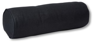 black bolster pillow