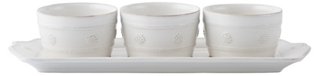 Set of 4 Berry & Thread Serveware Set - White - Juliska