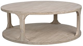 Cfc Gismo Round Coffee Table Graywash One Kings Lane