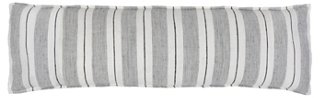 Pom Pom At Home Laguna 18x60 Body Pillow Gray Charcoal Linen