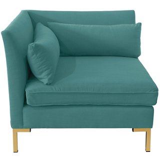 Marceau Corner Chair - Teal