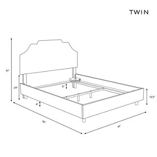 Lola Bed, Navy Dot One Kings Lane