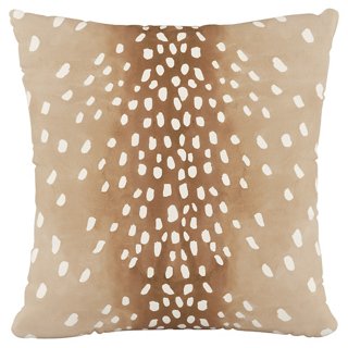 fawn throw pillow