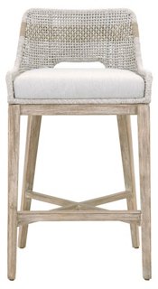 Arras Barstool, Taupe/White | One Kings Lane