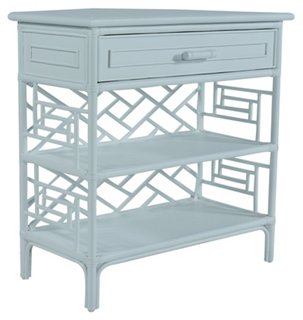 light blue side table