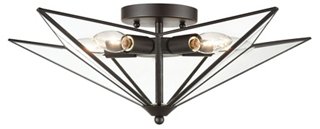 Star Flush Mount Oil Rubbed Bronze