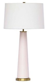 blush table lamp