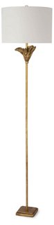 antique gold floor lamp