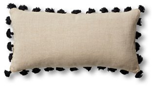 black tassel pillow