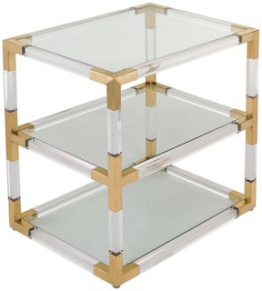 Adaline Side Table Gold One Kings Lane