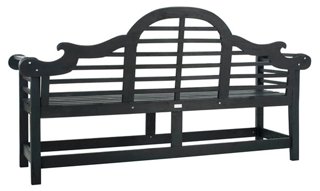 Khara Bench, Dark Slate Gray | One Kings Lane