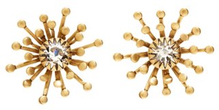 Elizabeth Cole Art Deco Burst Earrings