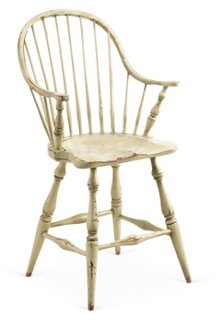 Windsor Counter Stool, Distressed Cream