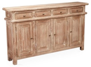 Stanyan 4-Door Cabinet - Weathered Sand