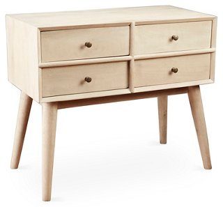 Aiden 4 Drawer Dresser Whitewash One Kings Lane