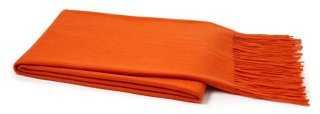 a&R Cashmere CashmereBlend Throw, Orange One Kings Lane