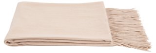 Solid Cashmere Throw, Eco