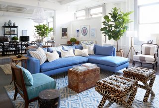 Dalton PillowTop Ottoman, Leopard One Kings Lane Brands One