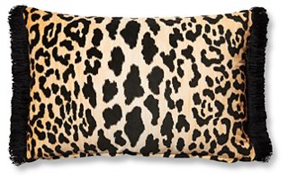 leopard print lumbar pillow